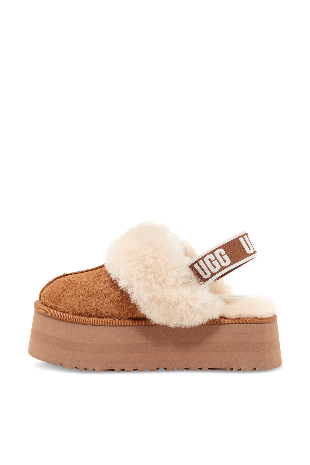 UGG WOMEN'S FUNKETTE CHESTNUT סנדליי פלטפורמה פאנקט חום