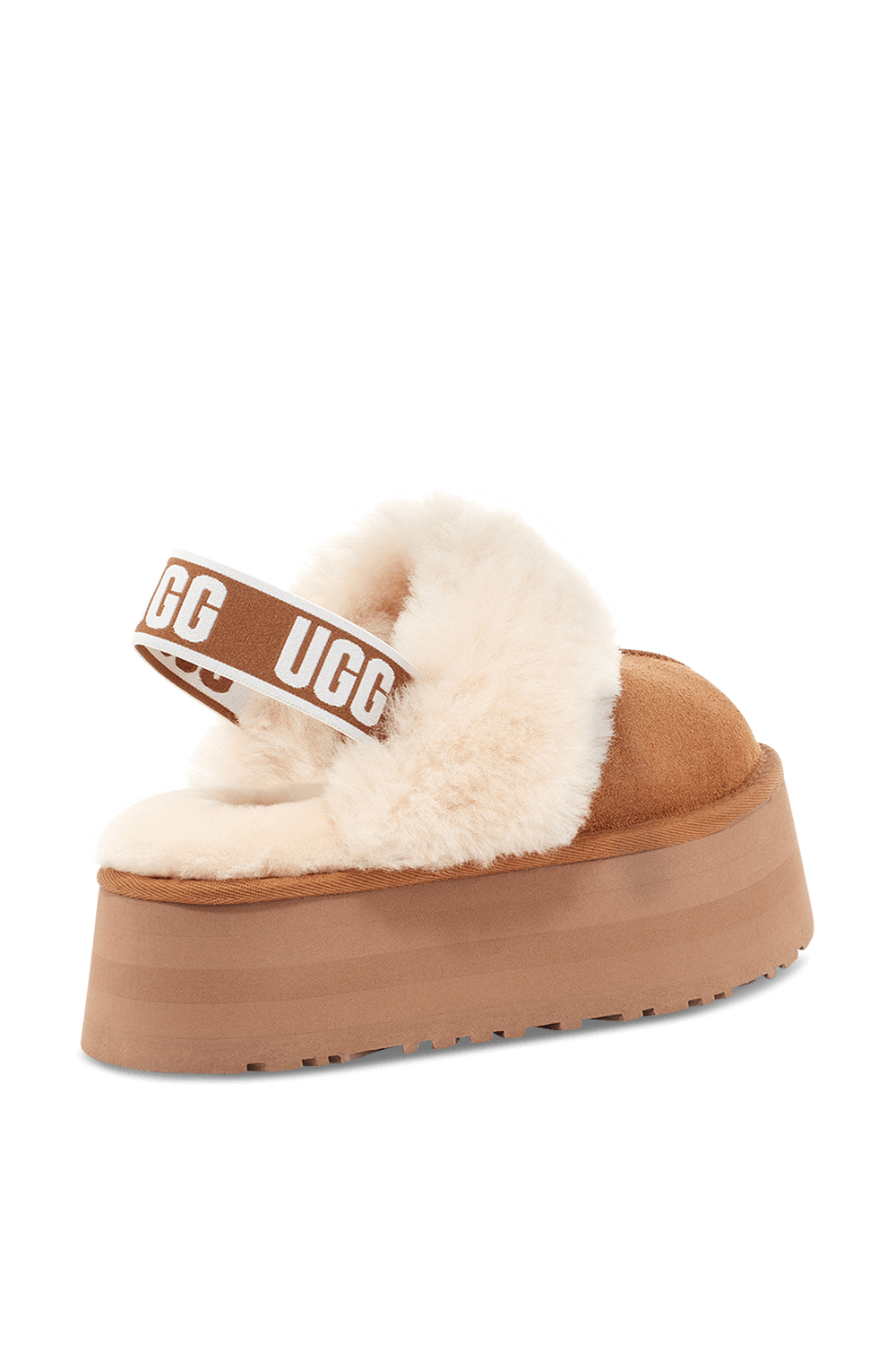 UGG WOMEN'S FUNKETTE CHESTNUT סנדליי פלטפורמה פאנקט חום