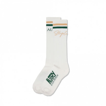 AUTRY X STAPLE SOCKS - WHITE