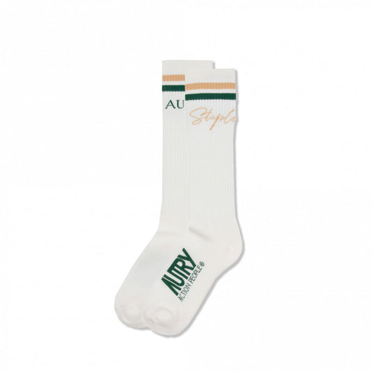 AUTRY X STAPLE SOCKS - WHITE