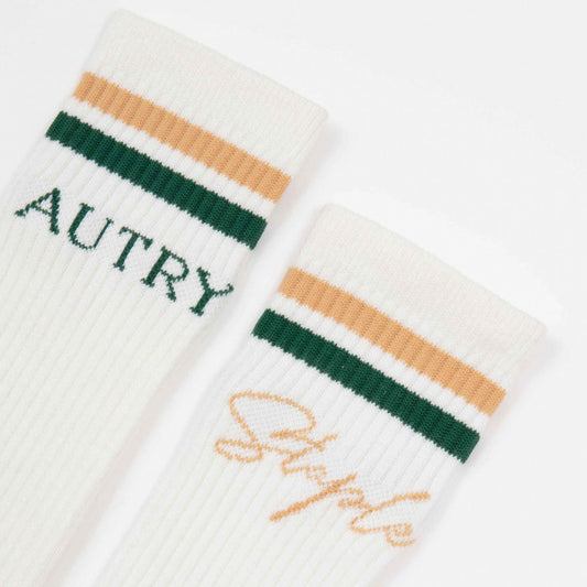 AUTRY X STAPLE SOCKS - WHITE