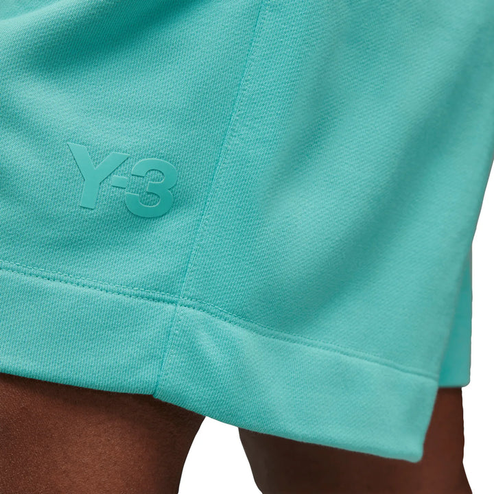 Y-3 MENS FRENCH TERRY SHORTS TURQUOISE