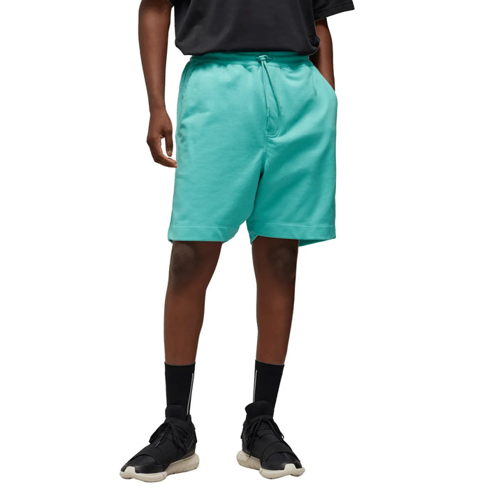 Y-3 MENS FRENCH TERRY SHORTS TURQUOISE