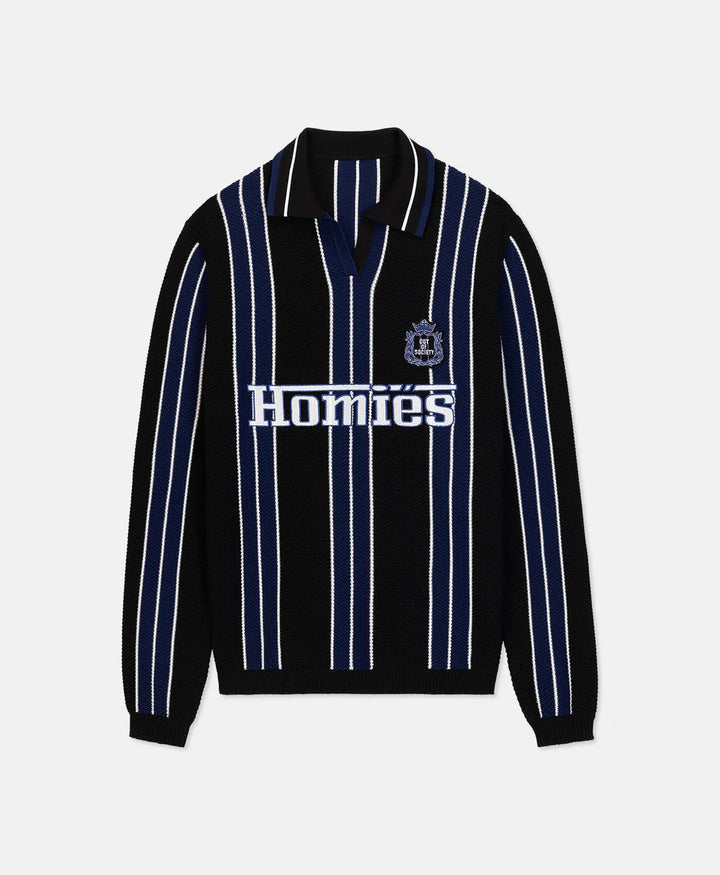 STRIPED POLO COTTON KNIT