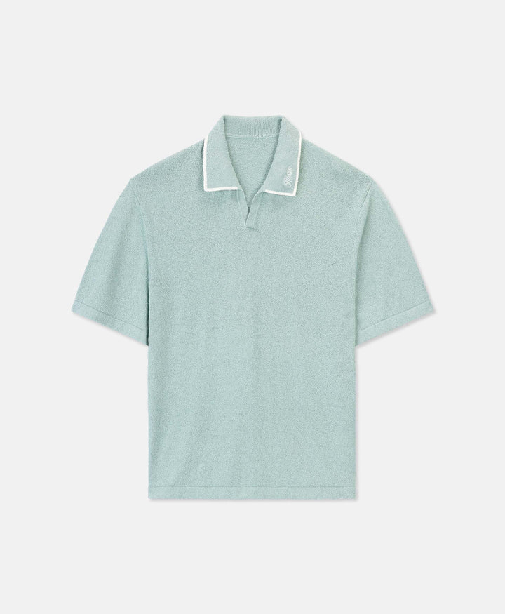 HOMIÉS BOUCLÉ POLO VINTAGE TEAL