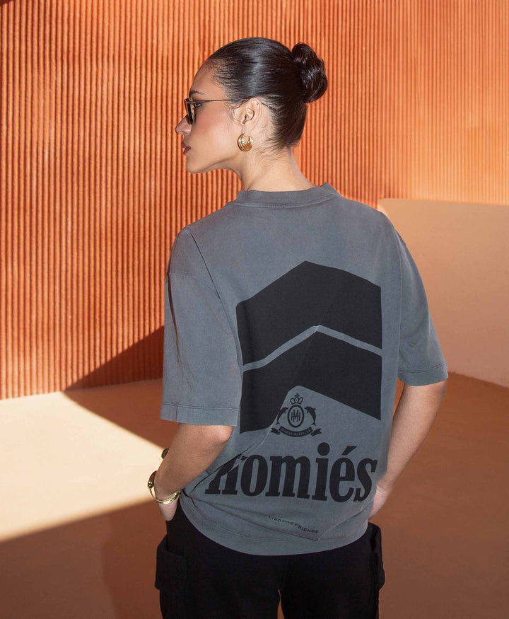 RACING T-SHIRT VINTAGE GREY