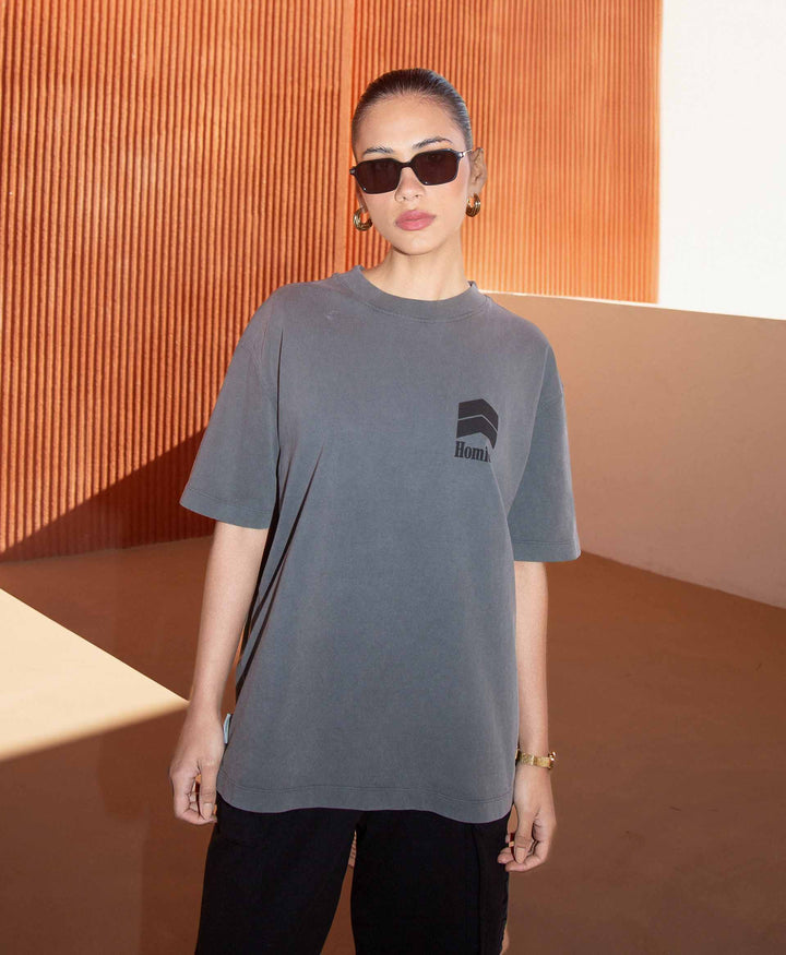 RACING T-SHIRT VINTAGE GREY