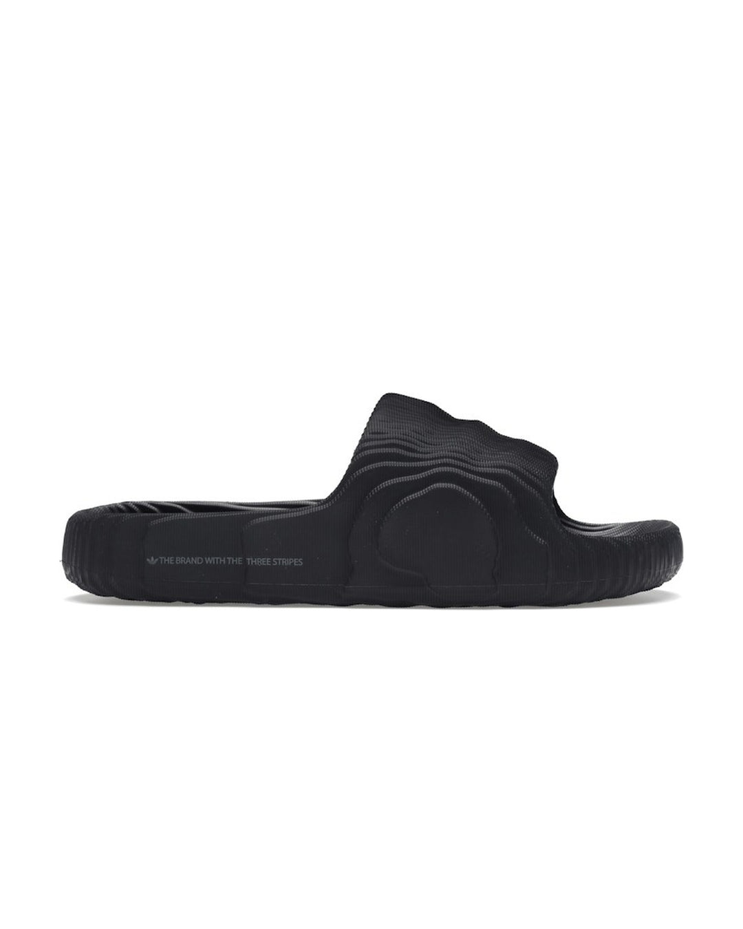 ADIDAS MEN'S ADILETTE 22 CARBON - כפכפי אדידס אדילט 22 אפור כהה לגברים - תמונה 1