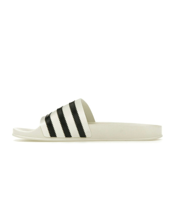 ADIDAS UNISEX ATHLETICS ADILETTE X FEAR OF GOD CREAM WHITE - כפכפי אדידס אדילט פיר אוף גוד אתלטיקס שמנת ושחור יוניסקס - תמונה 2