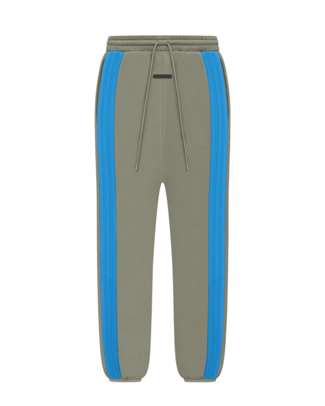 ADIDAS MEN'S ATHLETICS HEAVY FLEECE STRIPE PANT X FEAR OF GOD ATHLETICS CLAY - מכנס טרנינג אדידס פיר אוף גוד פליס כבד עם פס חום בהיר לגברים - תמונה 1