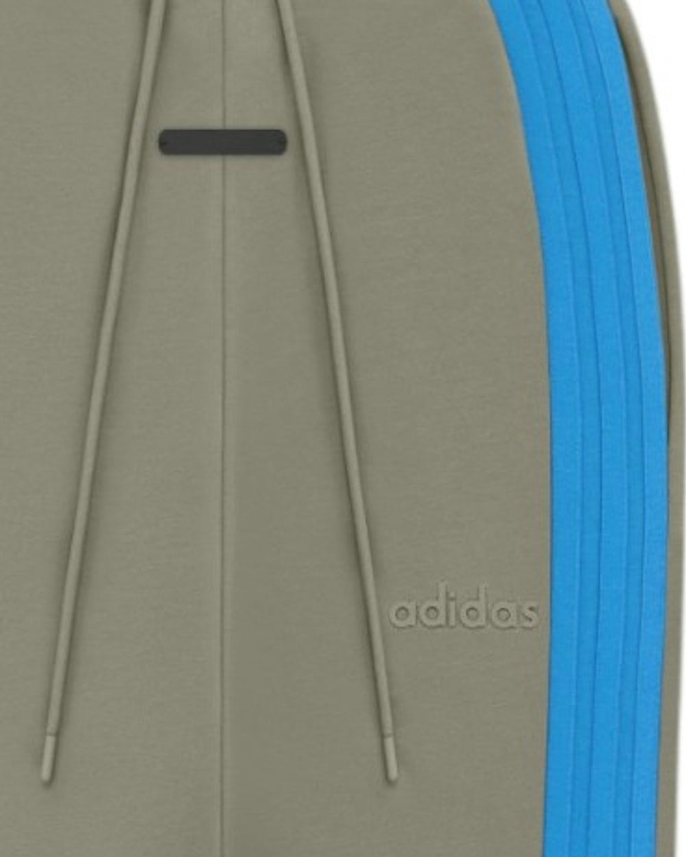 ADIDAS MEN'S ATHLETICS HEAVY FLEECE STRIPE PANT X FEAR OF GOD ATHLETICS CLAY - מכנס טרנינג אדידס פיר אוף גוד פליס כבד עם פס חום בהיר לגברים - תמונה 2