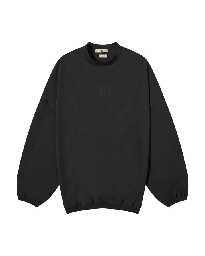 ADIDAS MEN'S ATHLETICS RUNNING CREWNECK X FEAR OF GOD ATHLETICS BLACK - חולצת ריצה אדידס פיר אוף גוד שחור לגברים - תמונה 1