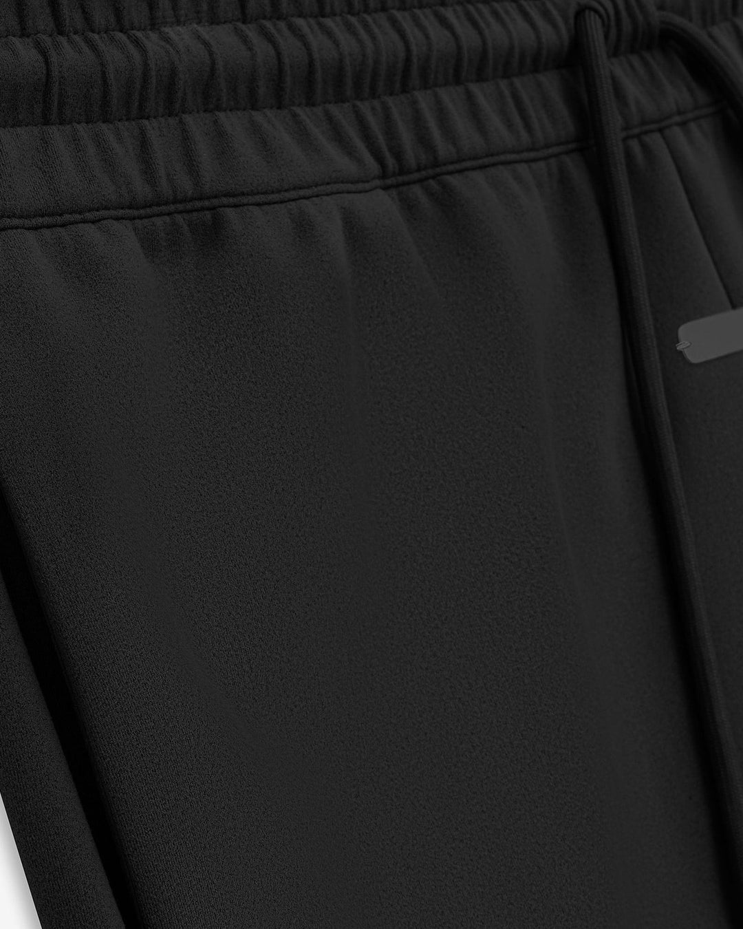 ADIDAS MEN'S ATHLETICS SUEDE FLEECE SHORTS X FEAR OF GOD ATHLETICS BLACK - מכנס קצר אדידס פיר אוף גוד שחור לגברים - תמונה 3