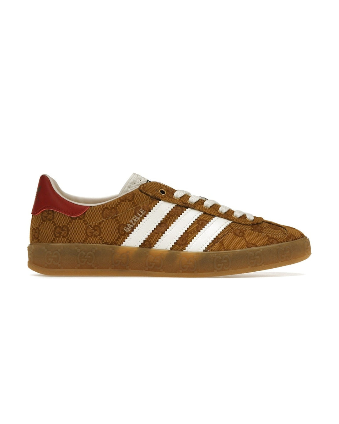ADIDAS WOMEN'S GAZELLE X GUCCI ORIGINAL GG BEIGE BROWN
