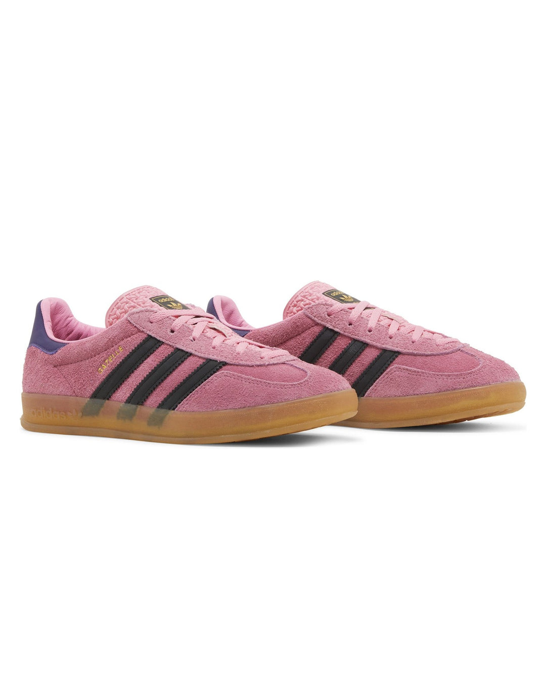 ADIDAS WOMEN'S GAZELLE INDOOR BLISS PINK PURPLE סניקרס אדידס גאזל אינדור ורוד שחור וסגול לנשים