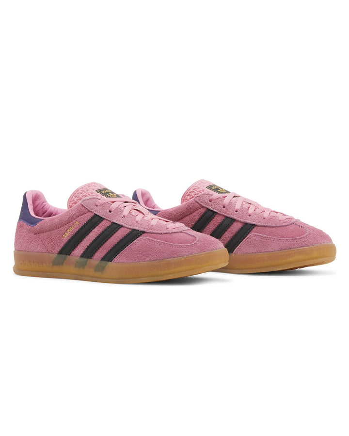 ADIDAS WOMEN'S GAZELLE INDOOR BLISS PINK PURPLE סניקרס אדידס גאזל אינדור ורוד שחור וסגול לנשים