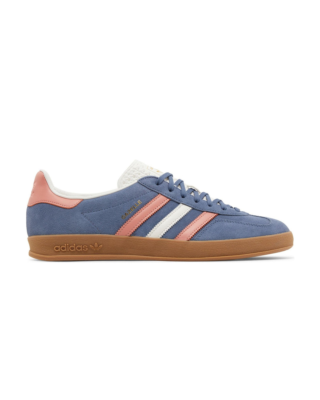 ADIDAS UNISEX GAZELLE INDOOR BLUE BLINK WONDER CLAY סניקרס אדידס גאזל אינדור כחול וורוד יוניסקס