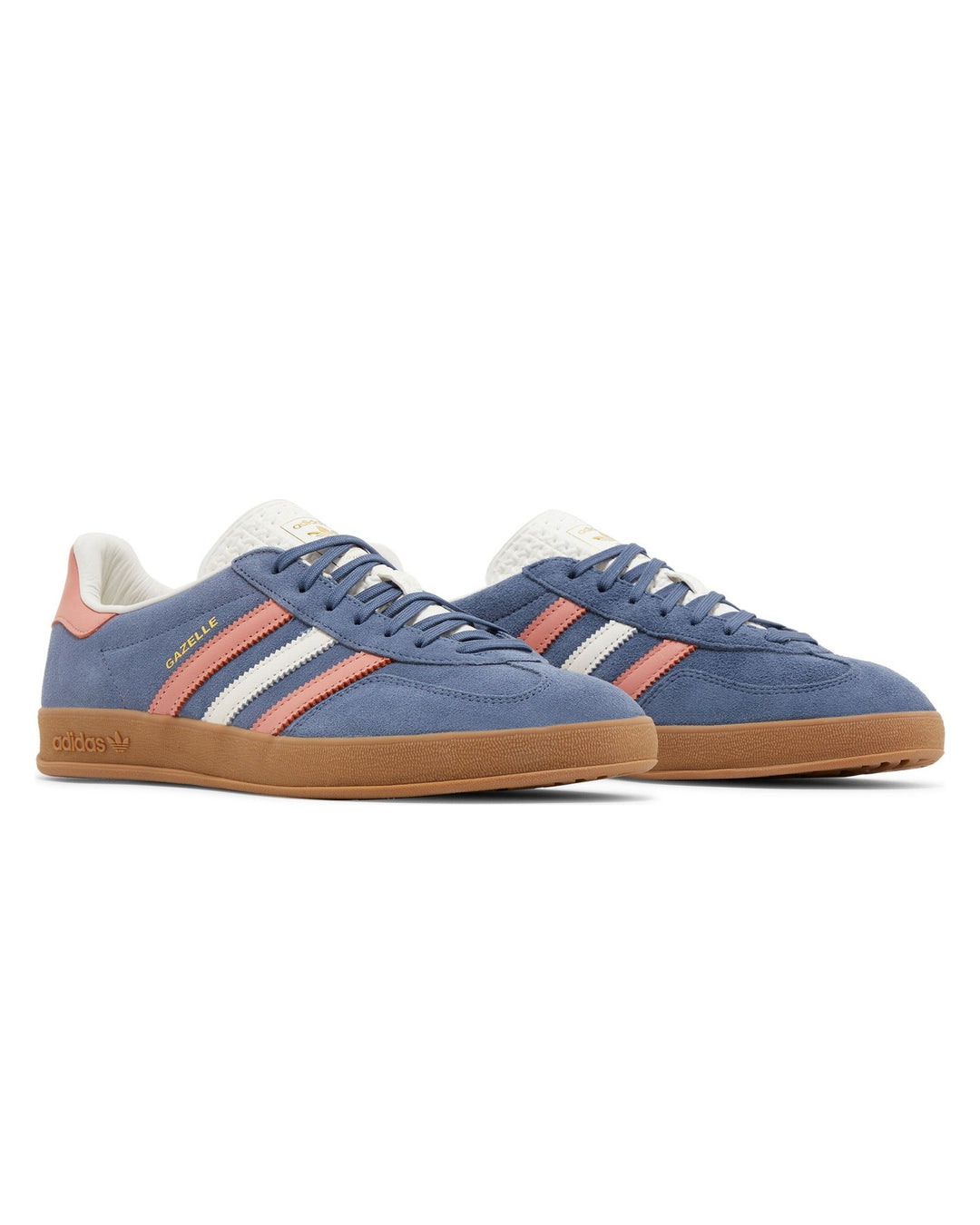 ADIDAS UNISEX GAZELLE INDOOR BLUE BLINK WONDER CLAY סניקרס אדידס גאזל אינדור כחול וורוד יוניסקס