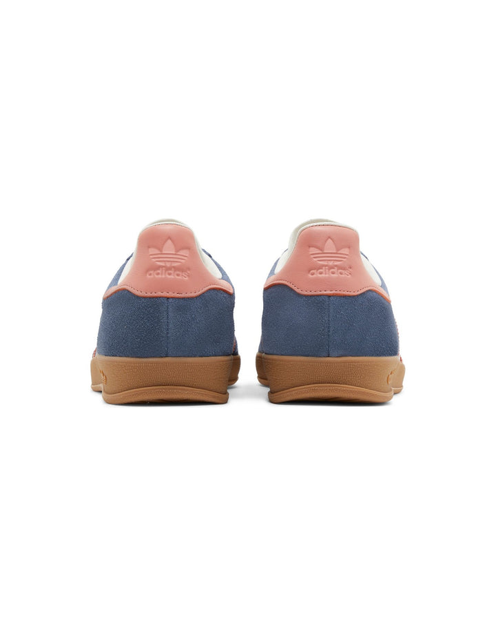 ADIDAS UNISEX GAZELLE INDOOR BLUE BLINK WONDER CLAY סניקרס אדידס גאזל אינדור כחול וורוד יוניסקס