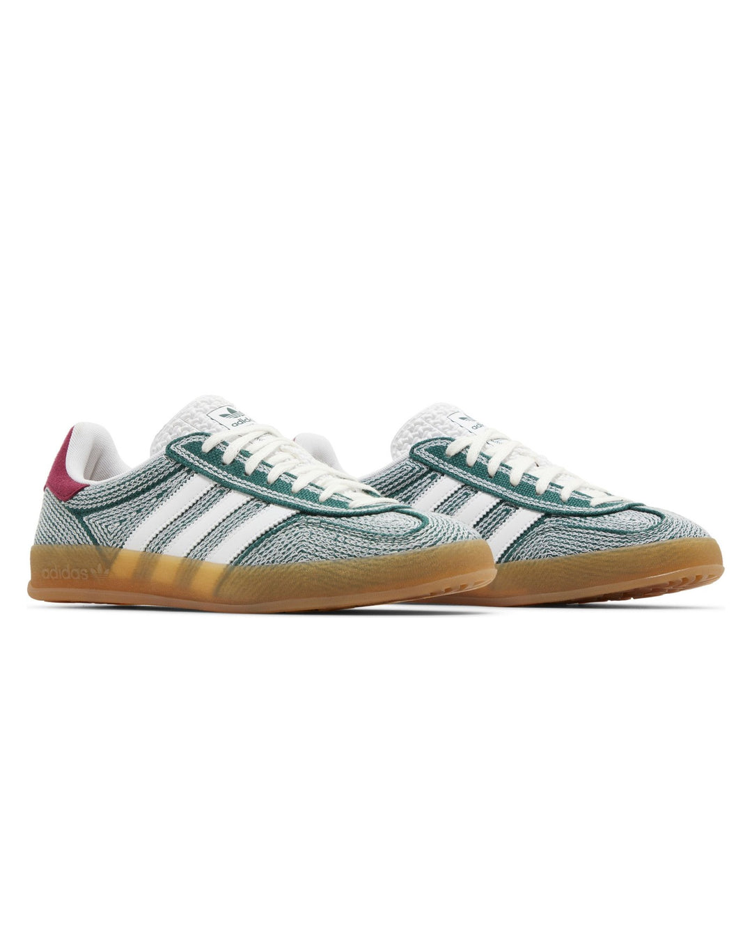 ADIDAS UNISEX GAZELLE INDOOR X SEAN WOTHERSPOON GREEN HEMP סניקרס אדידס גאזל אינדור שון וות׳רספון ירוק לבן ובורדו יוניסקס