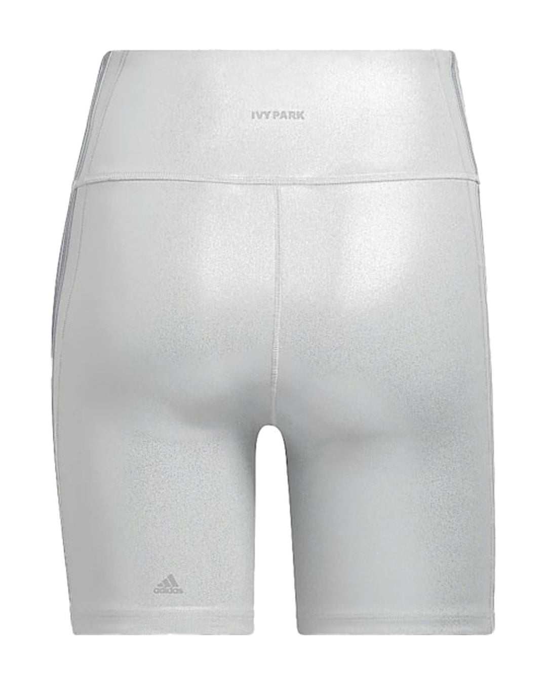 ADIDAS WOMEN'S BIKER SHORTS X IVY PARK SILVER METALLIC - טייץ קצר אדידס איבי פארק כסוף מטאלי לנשים - תמונה 1