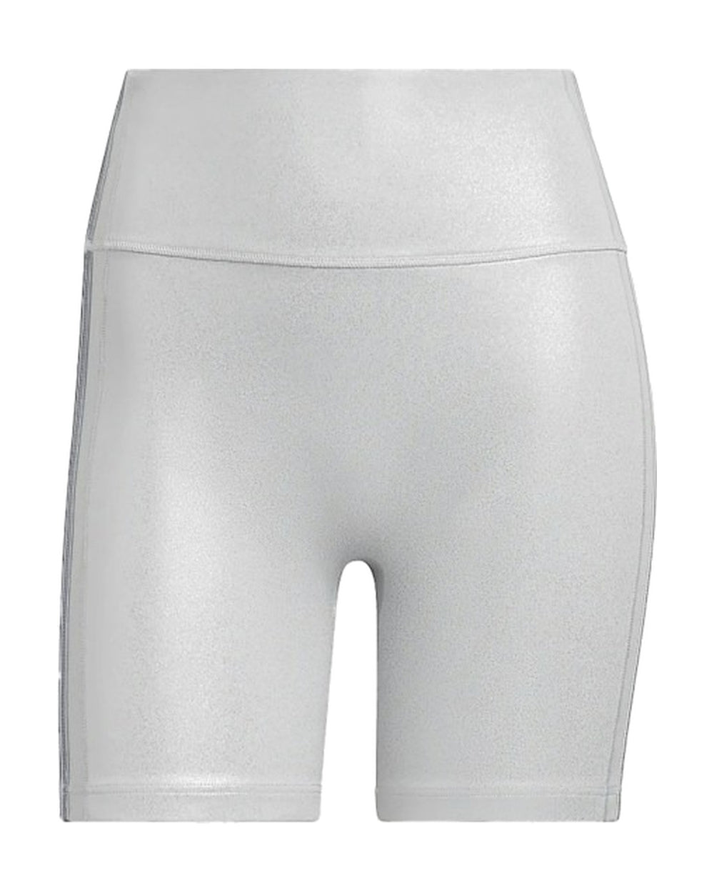 ADIDAS WOMEN'S BIKER SHORTS X IVY PARK SILVER METALLIC - טייץ קצר אדידס איבי פארק כסוף מטאלי לנשים - תמונה 2