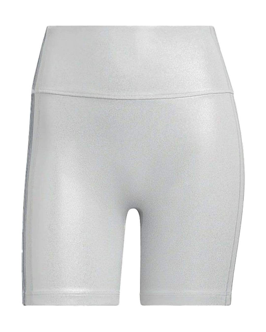 ADIDAS WOMEN'S BIKER SHORTS X IVY PARK SILVER METALLIC - טייץ קצר אדידס איבי פארק כסוף מטאלי לנשים - תמונה 2
