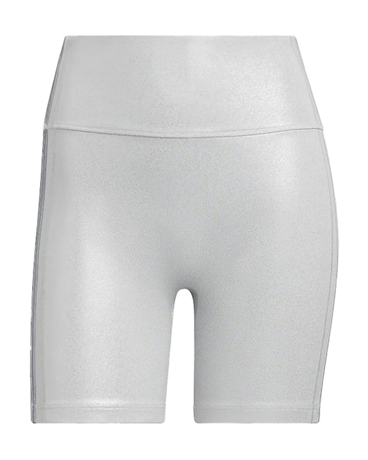 ADIDAS WOMEN'S BIKER SHORTS X IVY PARK SILVER METALLIC - טייץ קצר אדידס איבי פארק כסוף מטאלי לנשים - תמונה 2