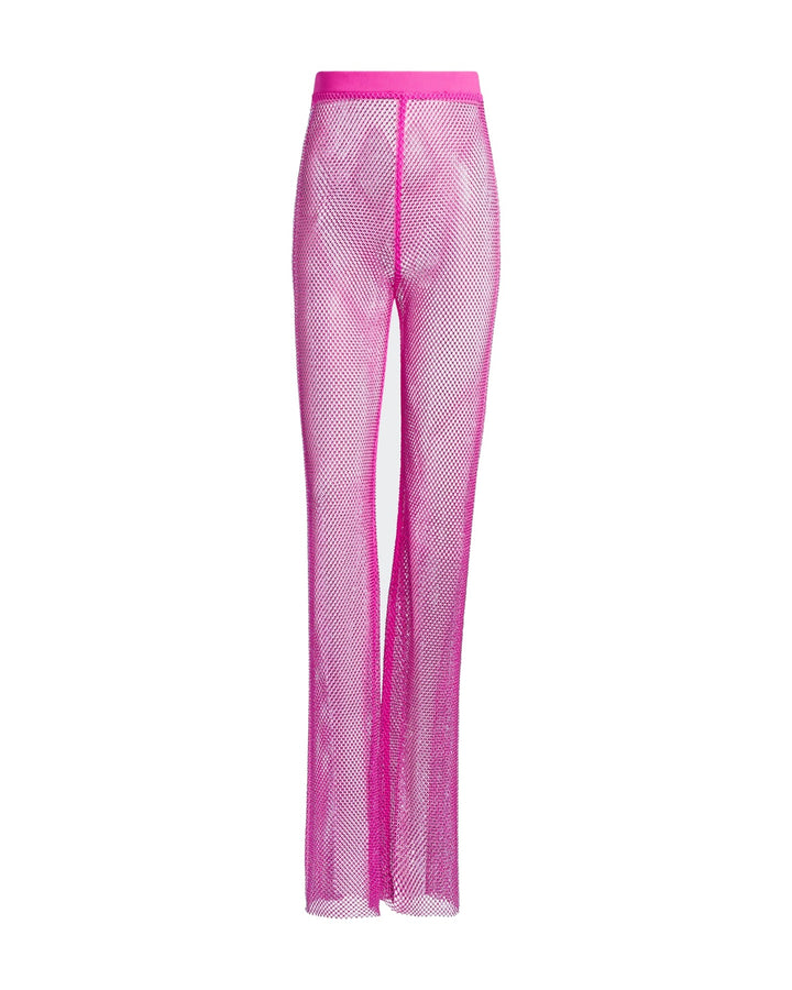 ADIDAS WOMEN'S CRYSTAL MESH PANTS X IVY PARK SHOCK PINK - מכנס רשת אדידס איבי פארק ורוד פוקסיה לנשים - תמונה 1