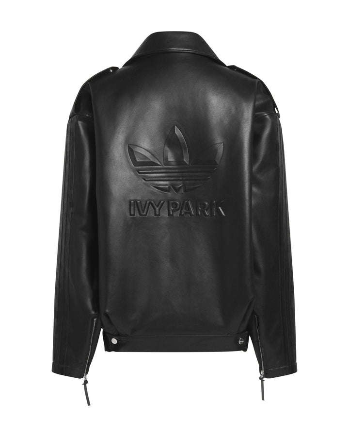 ADIDAS UNISEX MOTO TOUR JACKET X IVY PARK BLACK - ז׳קט אופנוענים אדידס איבי פארק שחור יוניסקס - תמונה 2
