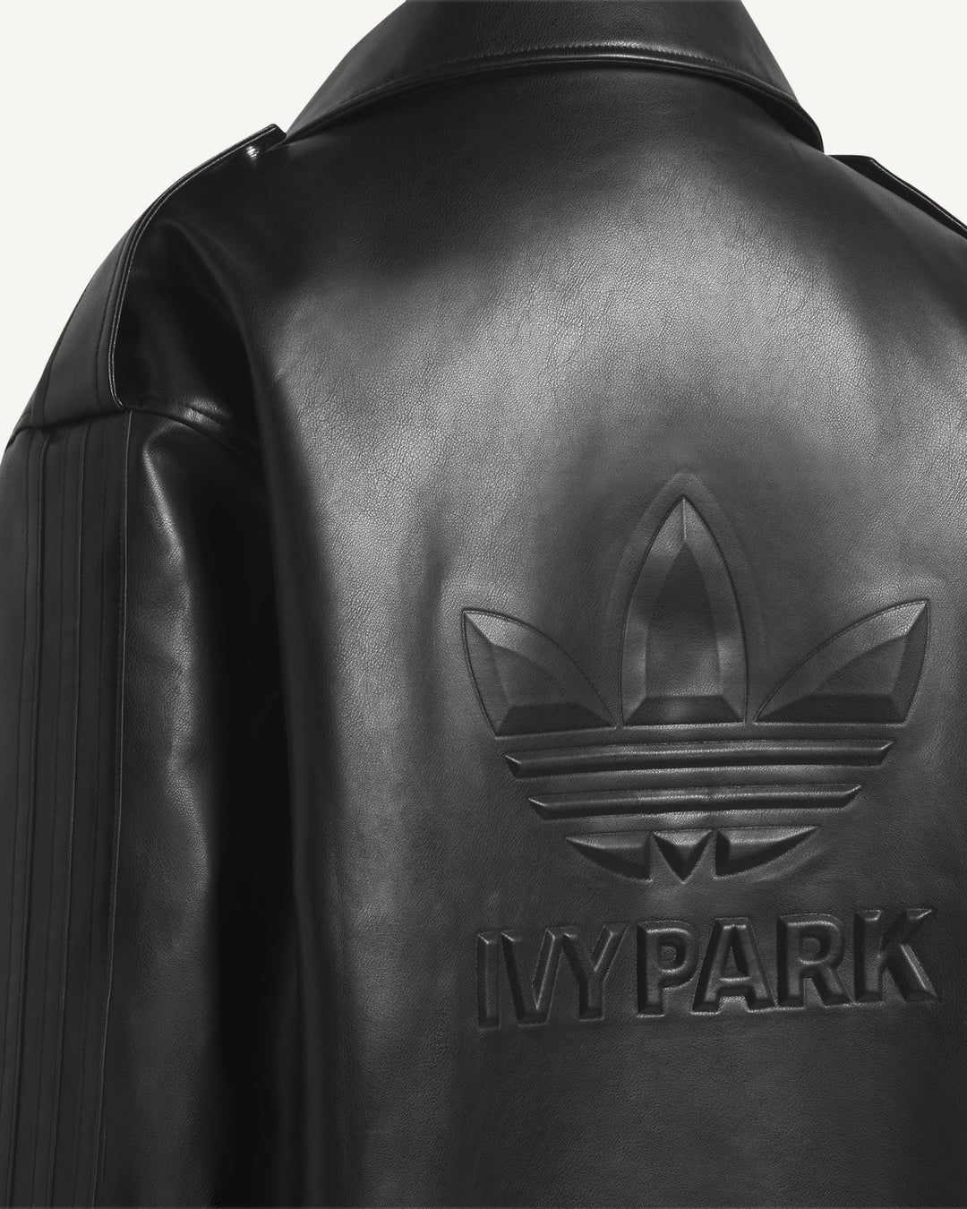 ADIDAS UNISEX MOTO TOUR JACKET X IVY PARK BLACK - ז׳קט אופנוענים אדידס איבי פארק שחור יוניסקס - תמונה 3