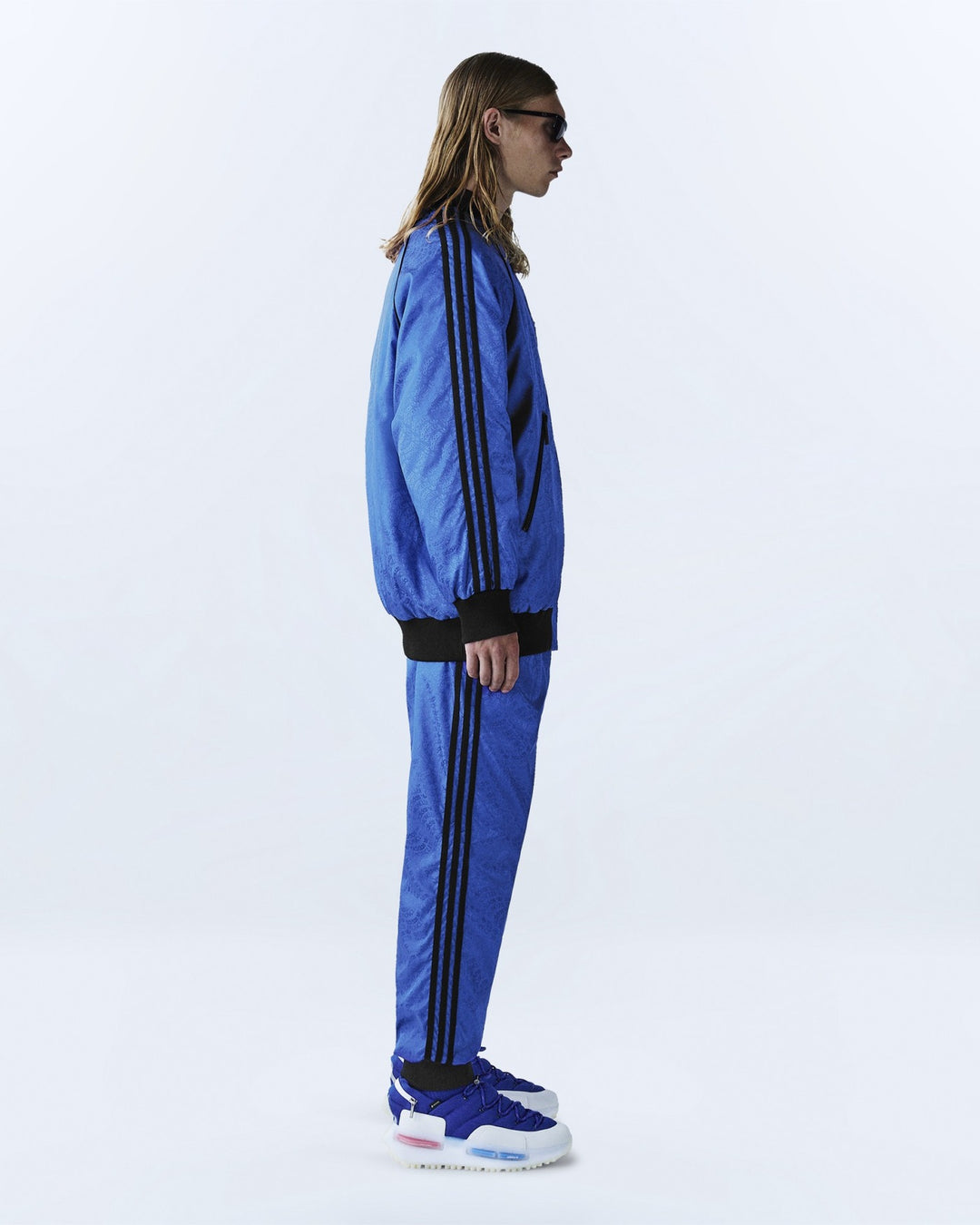 ADIDAS UNISEX SEELOS REVERSIBLE PANTS X MONCLER ROYAL BLUE BLACK - מכנס דו-צדדי אדידס מונקלר כחול רויאל ושחור יוניסקס - תמונה 7