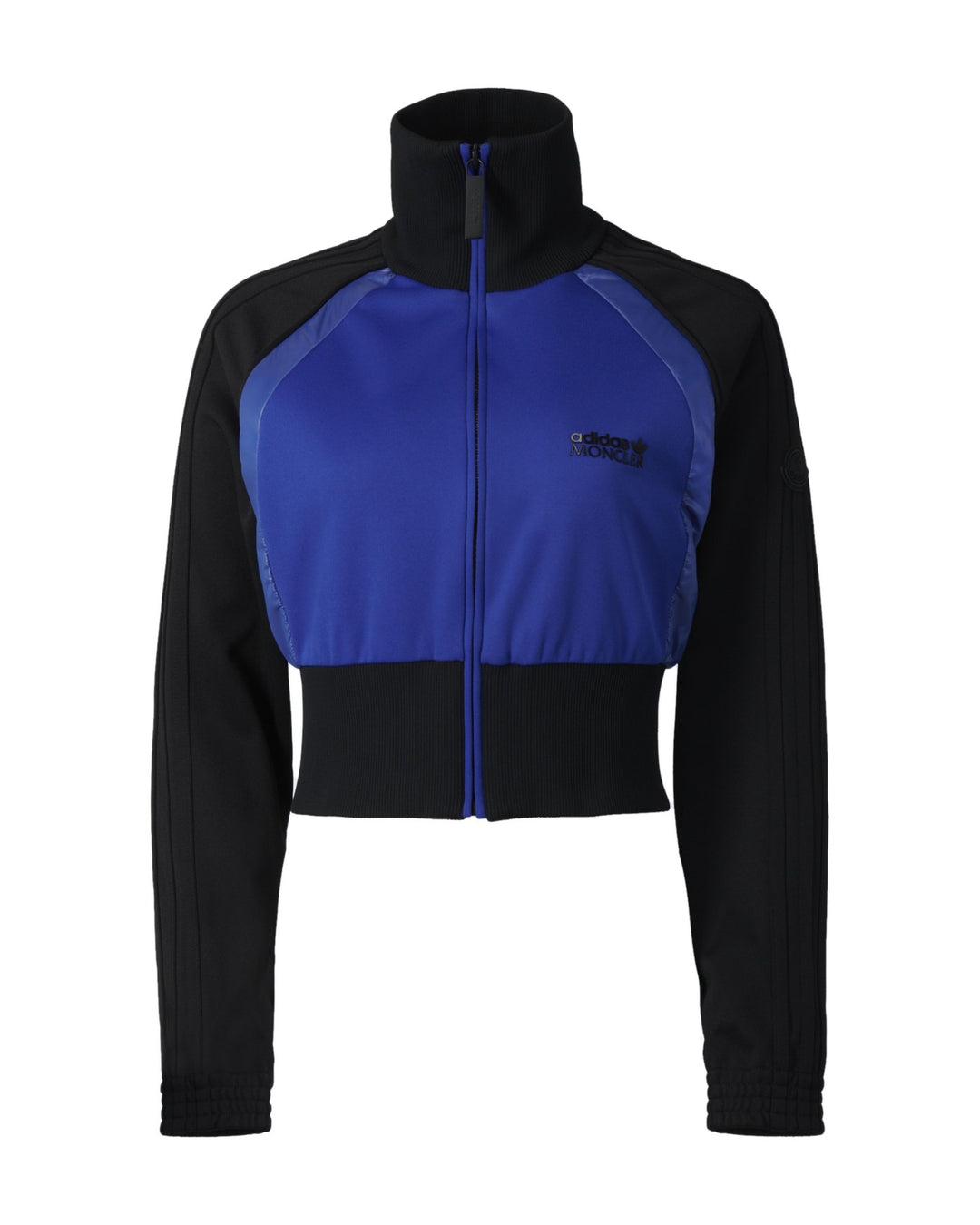 ADIDAS WOMEN'S TRACK TOP X MONCLER ROYAL BLUE BLACK - ז׳קט טרנינג אדידס מונקלר כחול רויאל ושחור לנשים - תמונה 1