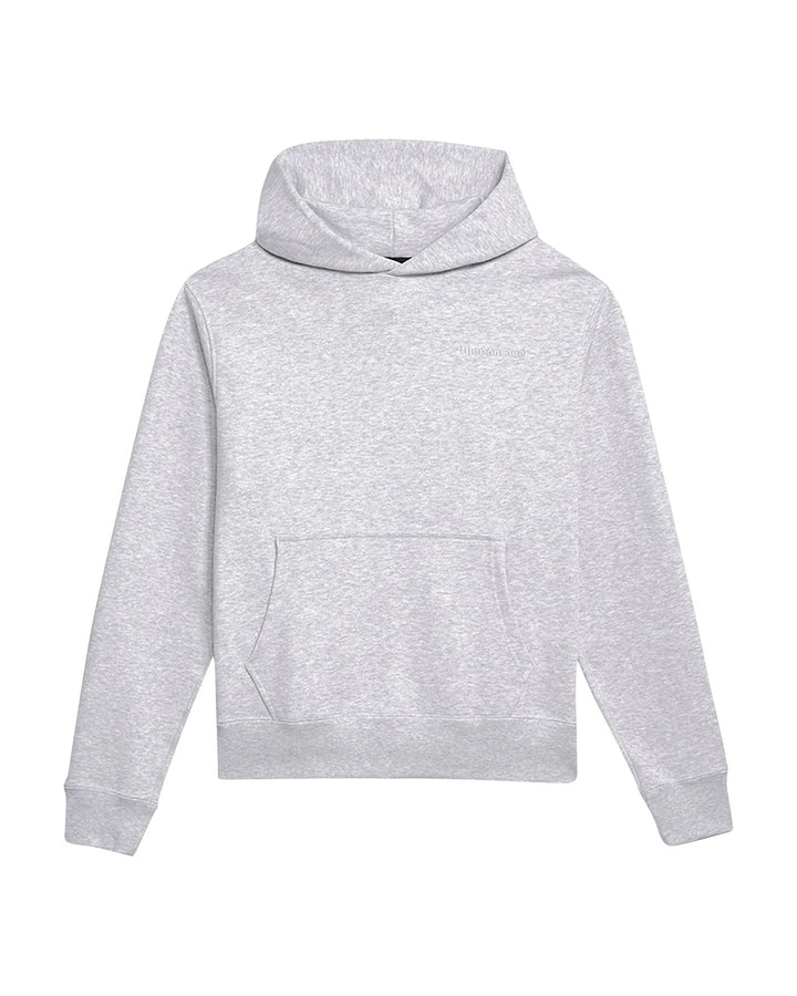 ADIDAS UNISEX BASICS HOODIE X PHARRELL WILLIAMS LIGHT GREY HEATHER - קפוצ׳ון אדידס פארל וויליאמס אפור בהיר מלאנז׳ יוניסקס - תמונה 1