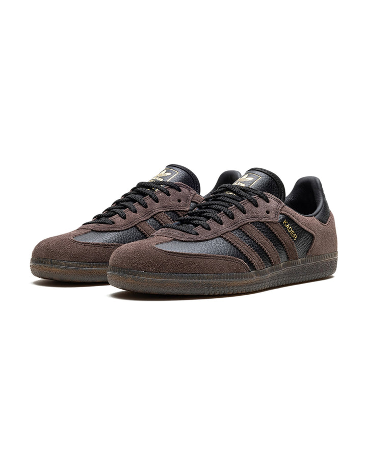 ADIDAS MEN'S SAMBA ADV X KADER SYLLA CORE BLACK BROWN