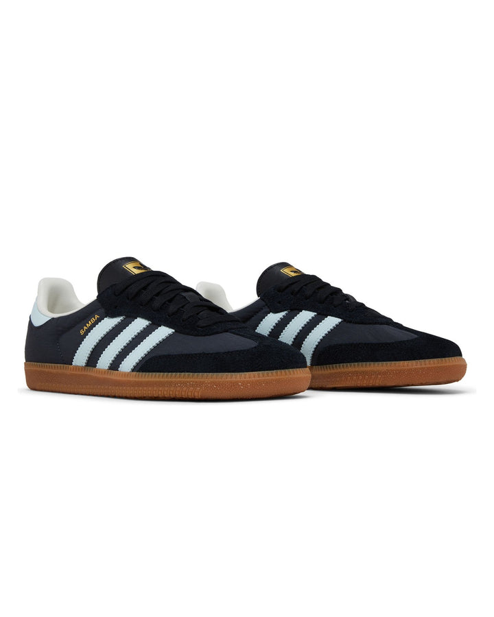 ADIDAS WOMEN'S SAMBA OG CARBON ALMOST BLUE סניקרס אדידס סמבה אפור כהה ותכלת לנשים