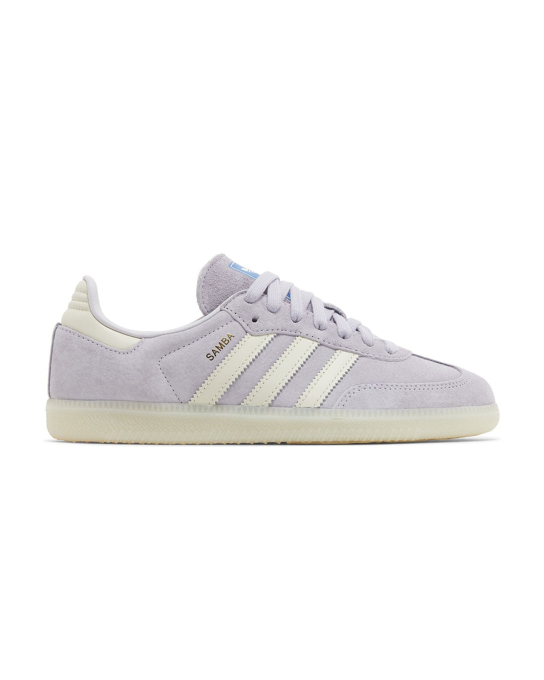 ADIDAS UNISEX SAMBA OG SILVER DAWN סניקרס אדידס סמבה לילך בהיר ולבן יוניסקס