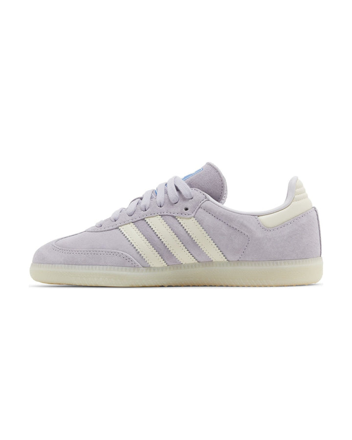 ADIDAS UNISEX SAMBA OG SILVER DAWN סניקרס אדידס סמבה לילך בהיר ולבן יוניסקס