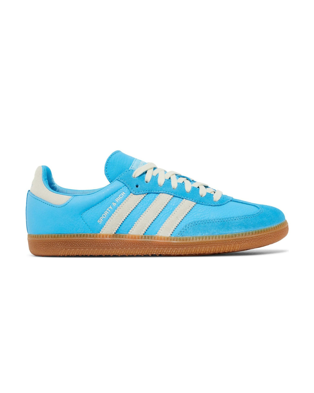 ADIDAS UNISEX SAMBA OG X SPORTY & RICH BLUE RUSH סניקרס אדידס סמבה ספורטי אנד ריץ׳ כחול ולבן יוניסקס
