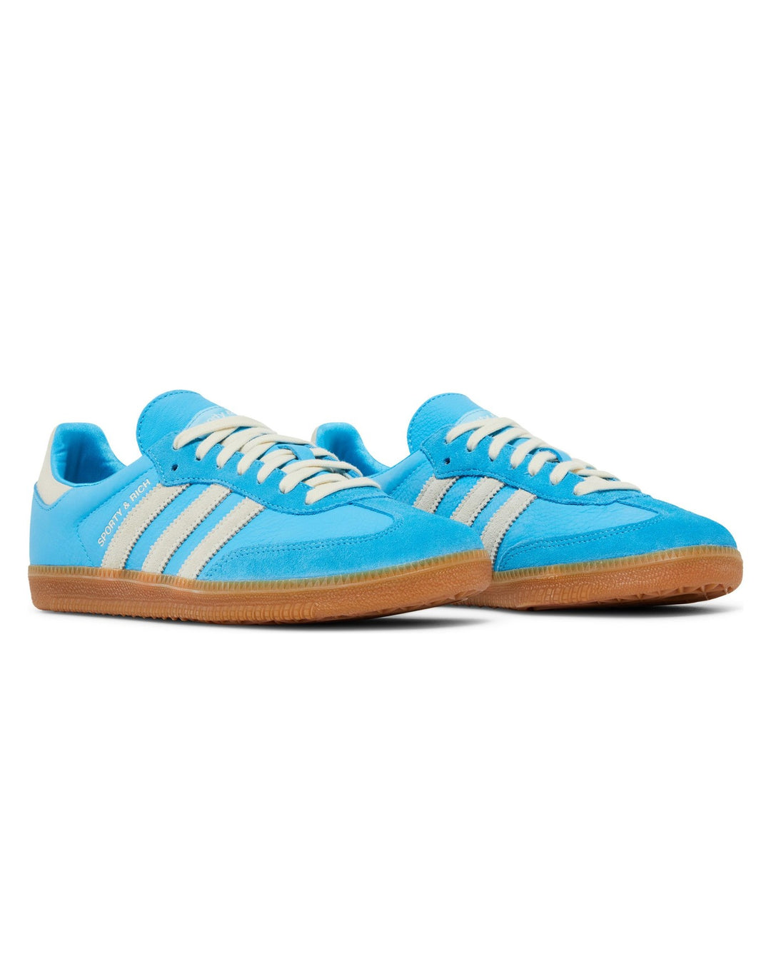 ADIDAS UNISEX SAMBA OG X SPORTY & RICH BLUE RUSH סניקרס אדידס סמבה ספורטי אנד ריץ׳ כחול ולבן יוניסקס