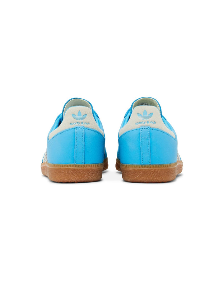 ADIDAS UNISEX SAMBA OG X SPORTY & RICH BLUE RUSH סניקרס אדידס סמבה ספורטי אנד ריץ׳ כחול ולבן יוניסקס