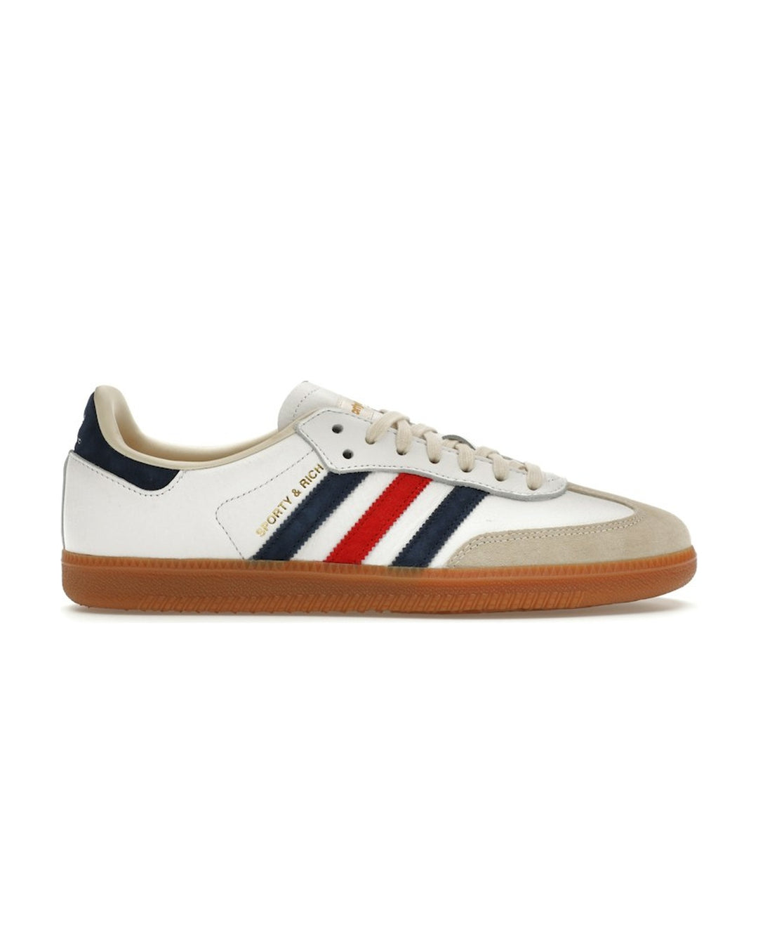 ADIDAS MEN'S SAMBA OG X SPORTY & RICH WHITE NAVY RED