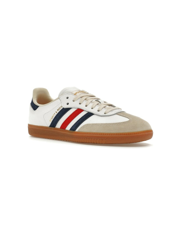 ADIDAS MEN'S SAMBA OG X SPORTY & RICH WHITE NAVY RED