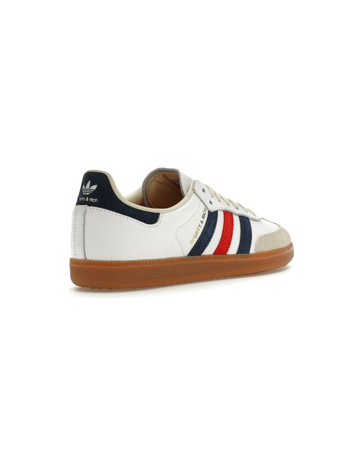 ADIDAS MEN'S SAMBA OG X SPORTY & RICH WHITE NAVY RED