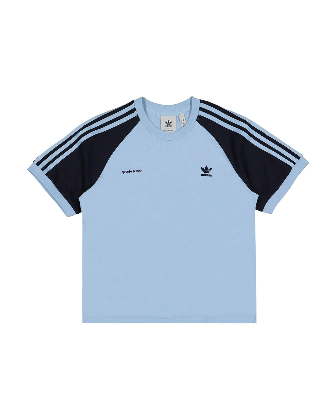 ADIDAS WOMEN'S TEE X SPORTY & RICH CLEAR SKY - טי שירט אדידס ספורטי אנד ריץ׳ תכלת לנשים - תמונה 1