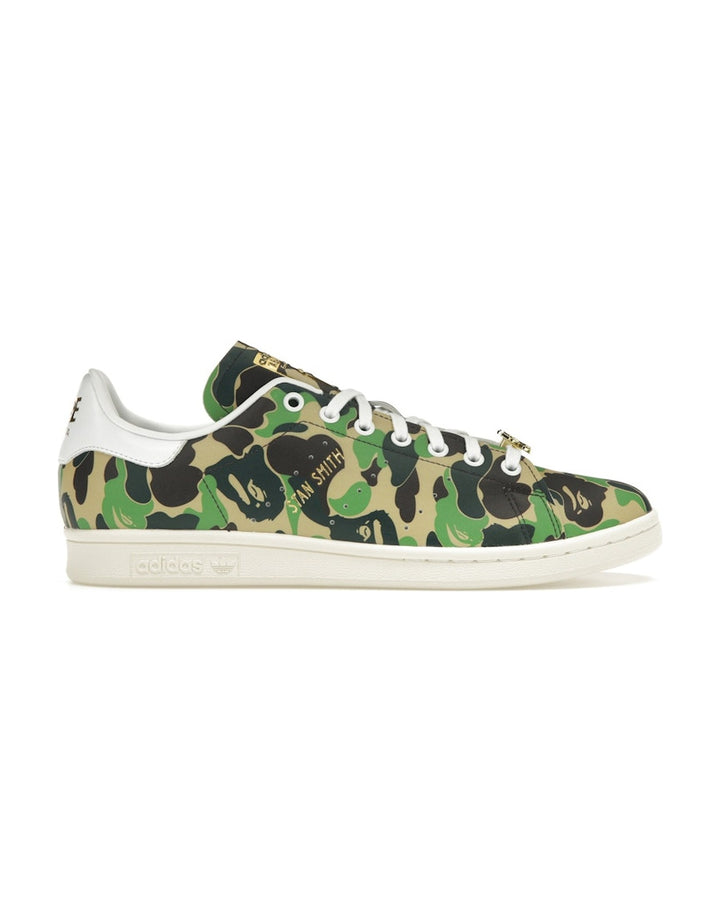 ADIDAS UNISEX STAN SMITH X BAPE ABC CAMO GREEN סניקרס אדידס סטן סמית׳ בייפ הסוואה ירוק יוניסקס