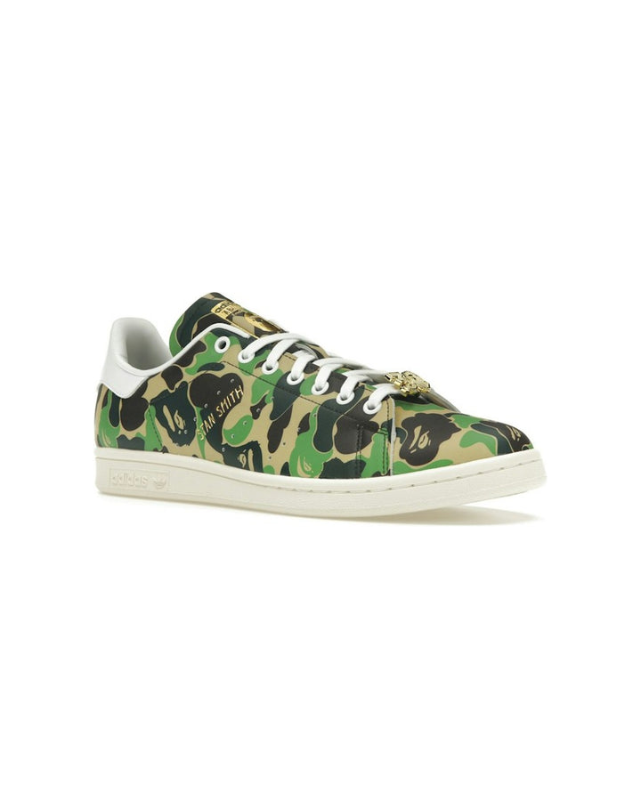 ADIDAS UNISEX STAN SMITH X BAPE ABC CAMO GREEN סניקרס אדידס סטן סמית׳ בייפ הסוואה ירוק יוניסקס