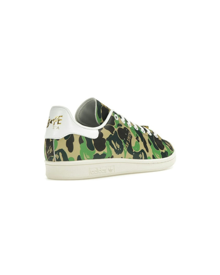 ADIDAS UNISEX STAN SMITH X BAPE ABC CAMO GREEN סניקרס אדידס סטן סמית׳ בייפ הסוואה ירוק יוניסקס