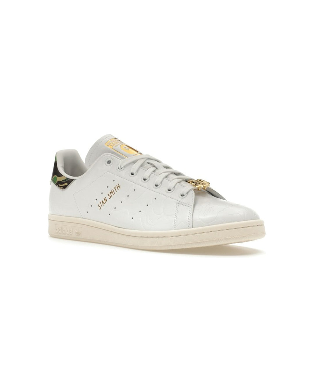 ADIDAS UNISEX STAN SMITH X BAPE CLOUD WHITE סניקרס אדידס סטן סמית׳ בייפ לבן יוניסקס