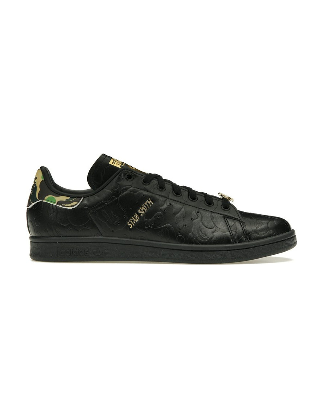 ADIDAS UNISEX STAN SMITH X BAPE CORE BLACK סניקרס אדידס סטן סמית׳ בייפ שחור יוניסקס